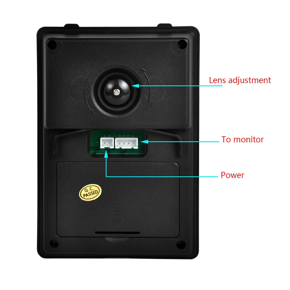 Shanyi Shida 7-inch video door phone monitor and waterproof outdoor camera with night vision