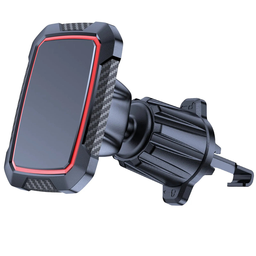 Universal rechargeable car phone holder clipped to air vent, M06-AV6S colour
