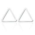 Minimalist geometric stud earrings 1cm diameter alloy black gold silver design for women