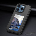 Smart NFC screen projection DIY phone case in black with TPE fall protection for iPhone 13 Pro