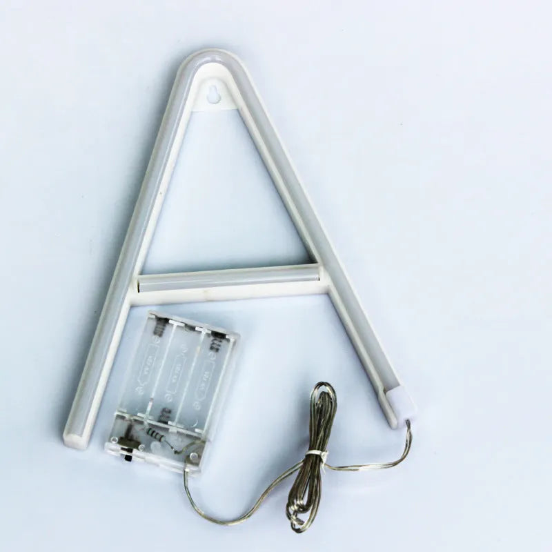 LED English letter light plastic shell switch control letter A night light option