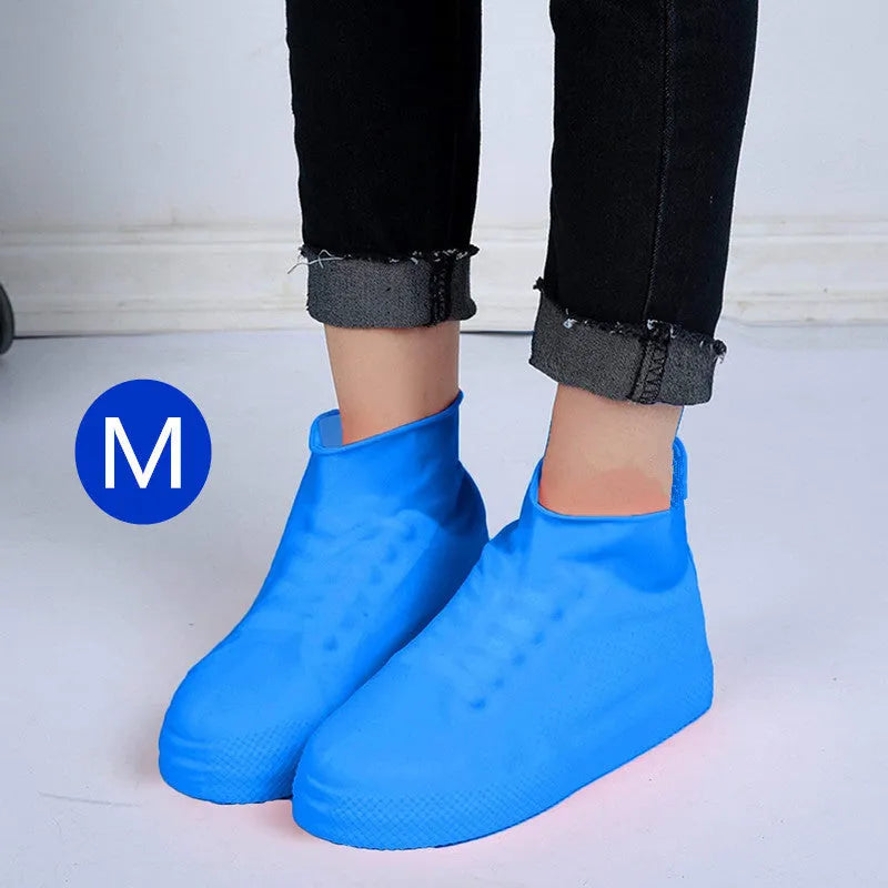 Silicone rain boots shoe covers in multiple colours for men and women hiking waterproof use