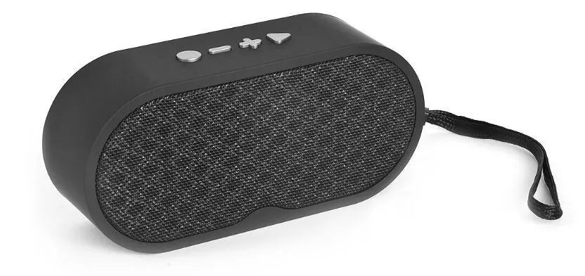 Bluetooth wireless speaker with subwoofer in choice of colours showing TF slot and USB port