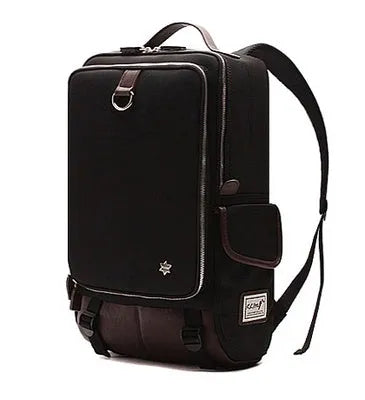 Modern men's large capacity Oxford cloth backpack in army green colour, dimensions 30x16x46cm.