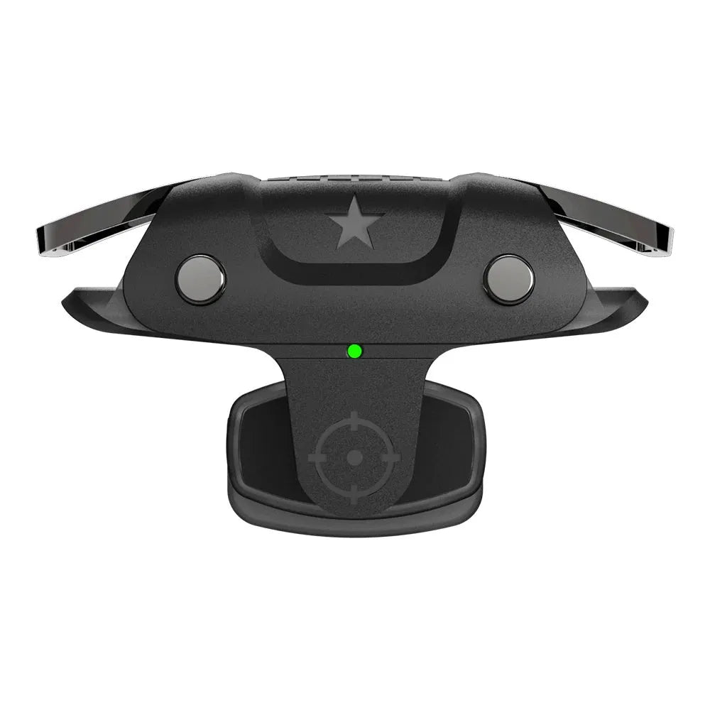 Black F5 USB game controller for mobile phones showing compact 5 cm handheld design.