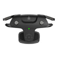 Black F5 USB game controller for mobile phones showing compact 5 cm handheld design.