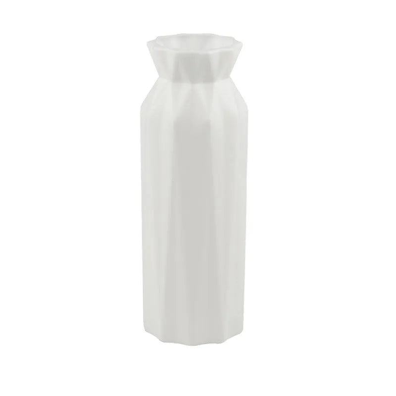 Drop-resistant melamine vase in green, grey, pink or white colour with 7.2 cm base diameter