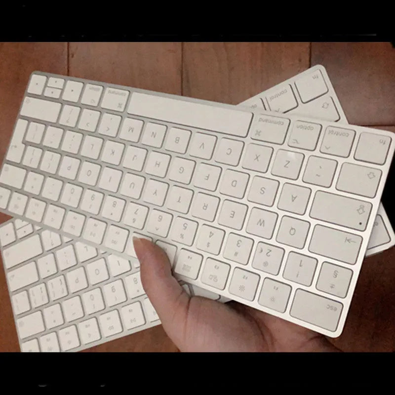 Apple G6 white Bluetooth wireless keyboard with ultra-thin metal construction