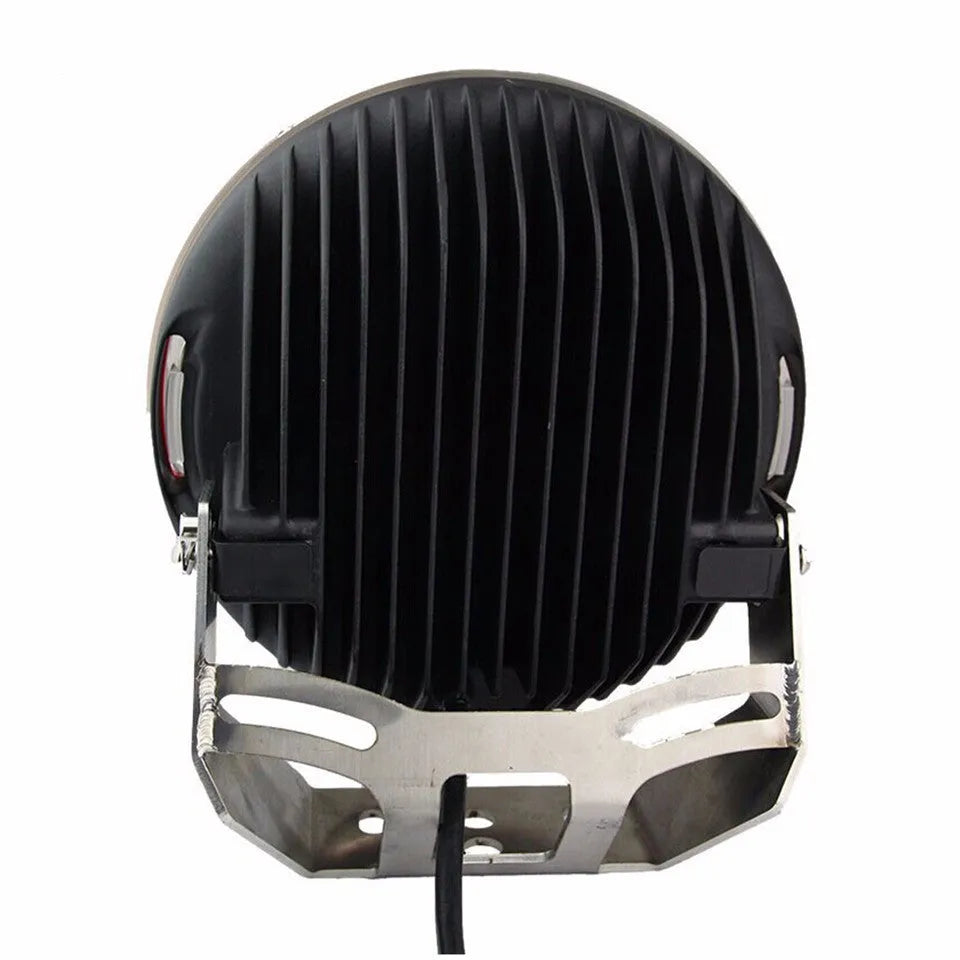 Front spotlight LED fog light inspection light black alloy die-casting 220x220x80mm