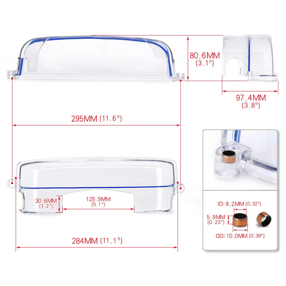 Transparent plastic car gear shift cover for Lexus and Toyota models
