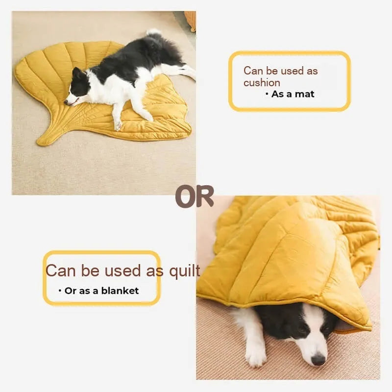 Four Seasons pet mat for dogs, cotton surface, polyester fibre filling, Elm Green colour, 107x42x56 cm