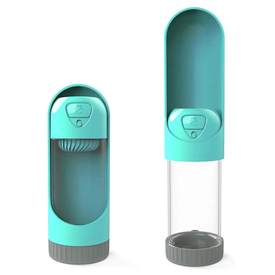 Small One Travel Cup 300ml pet water dispenser in pink blue green apricot colours on white background