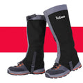 Outdoor snow kneepad made of 420D nylon fabric, waterproof and breathable, 3D draping design, available in black blue orange sizes L M