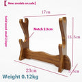 Handmade wooden multi-layer shelf bracket in Chinese style design mounted on a wall.