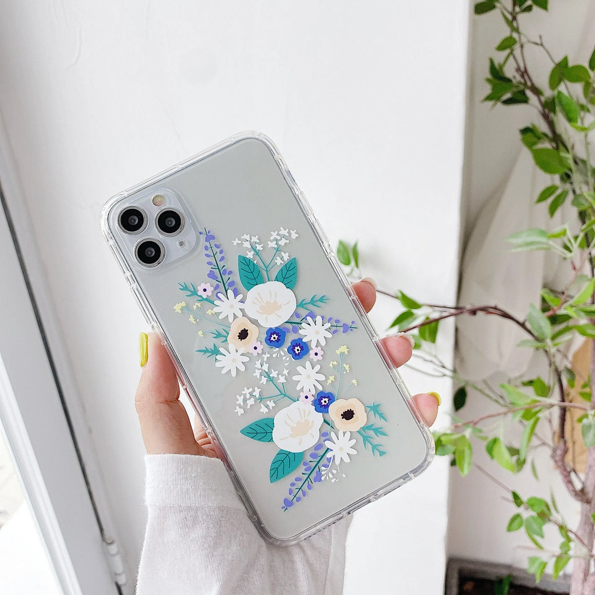 Floral TPU back cover phone case for Samsung Galaxy A20 A30 A50 A51 A70 A71 in Flowers and Grass colours