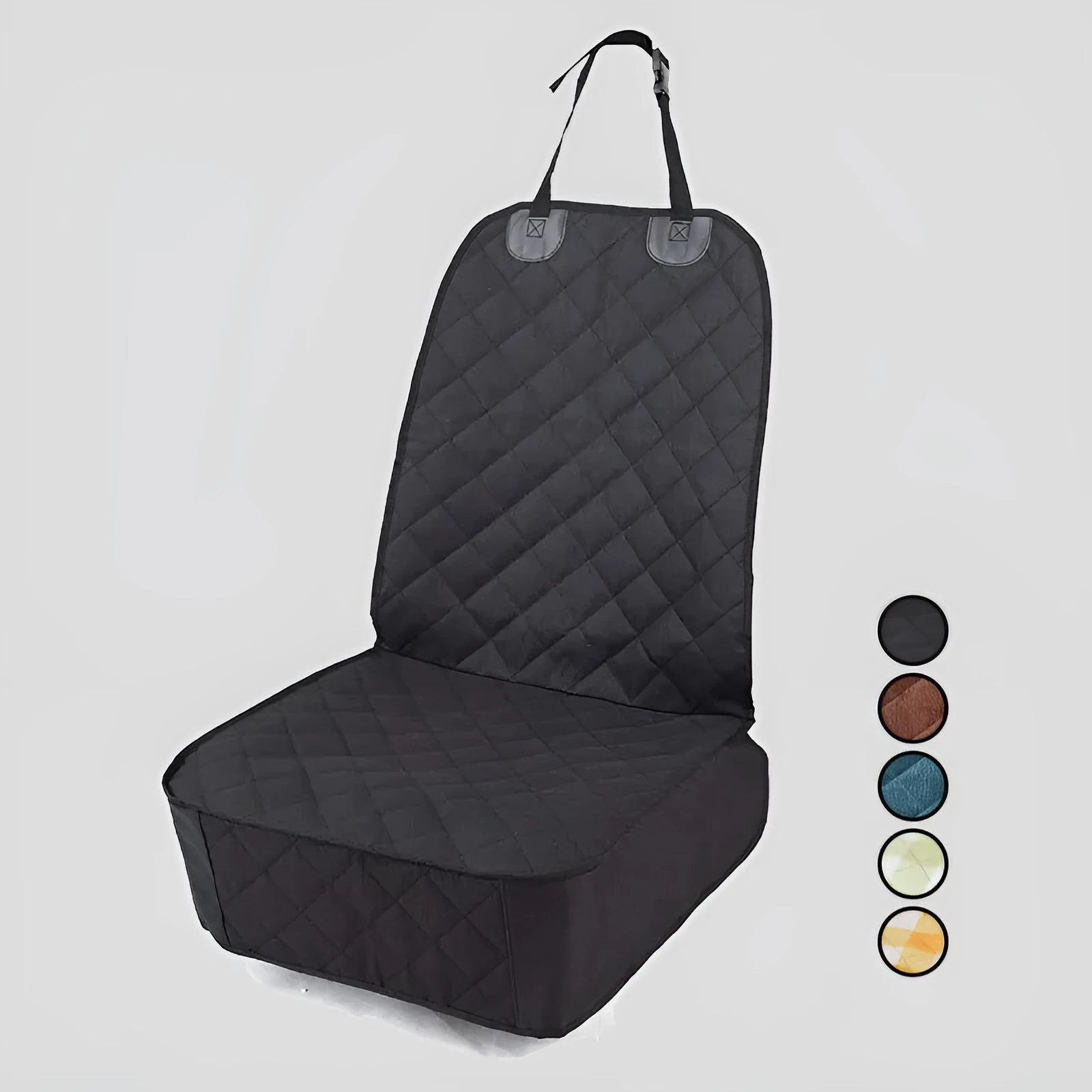 Oxford cloth pet car cushion in co-pilot seat, waterproof dog bed in black colour