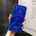 Rainbow mirror TPU PC acrylic glitter phone case in pink, black, silver, purple, red, green, blue for Samsung A20 and iPhone 6