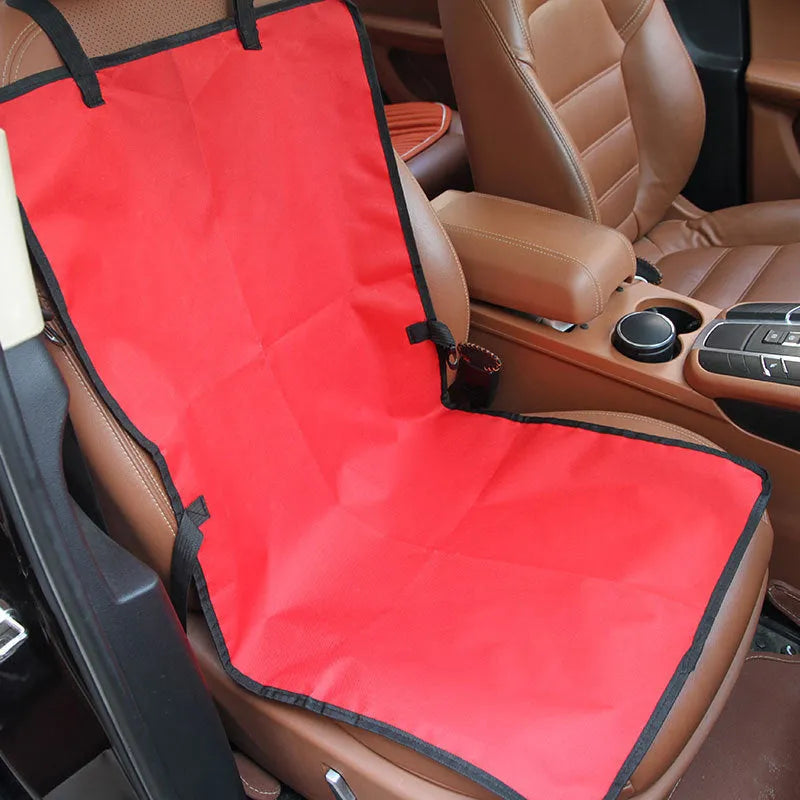 Waterproof dog car seat cover made of Oxford fabric, 106cm long and 46.5cm wide, in blue colour