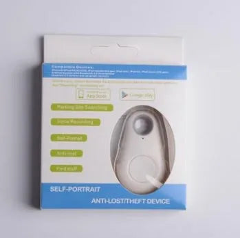 Water drop shaped Bluetooth tracker in black against a white background, with dimensions 3.1x5.2x1.2cm