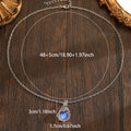 Genuine moonstone pendant necklace on sterling silver chain with polished bezel setting