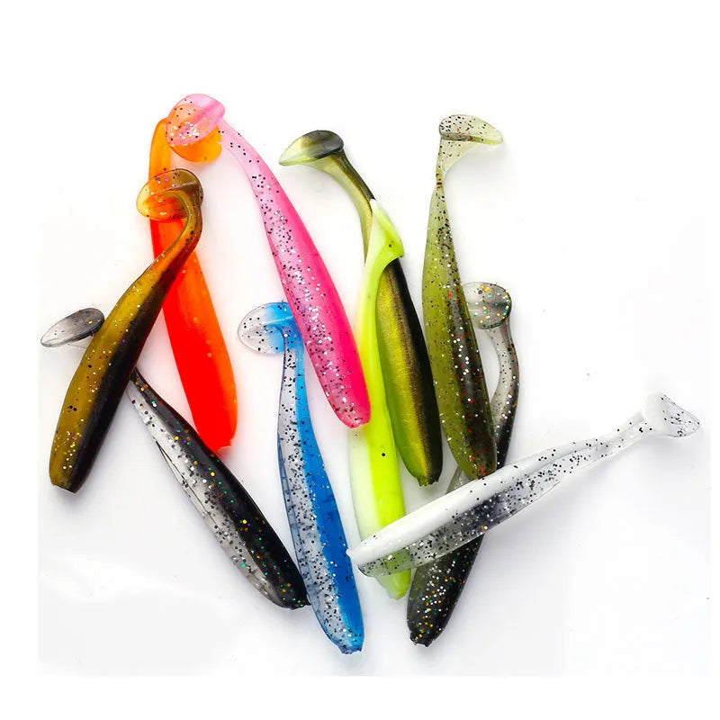 Two-colour soft PVC bionic fishing lure 7cm 2g for ocean and lake fishing