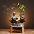 Small ceramic self-circulating fish tank for desktop, sitting colour style
