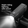 USB rechargeable bicycle headlight with quick release strap bracket