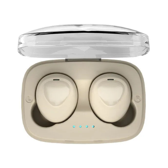 Bluetooth TWS sports mini wireless headset in black boxed finish with earplug fit and ABS casing