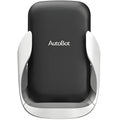 Black car wireless charger phone holder with air outlet clip and Micro USB port closed position