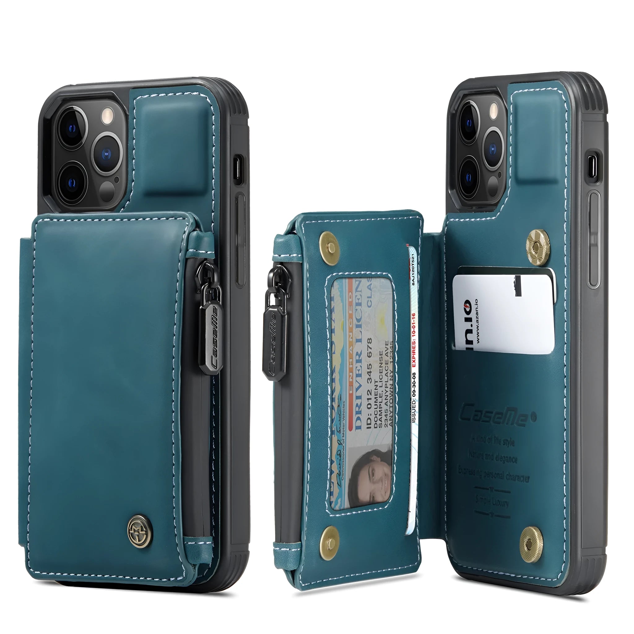 Handmade mobile phone case with anti-theft brush holster in multiple colour options