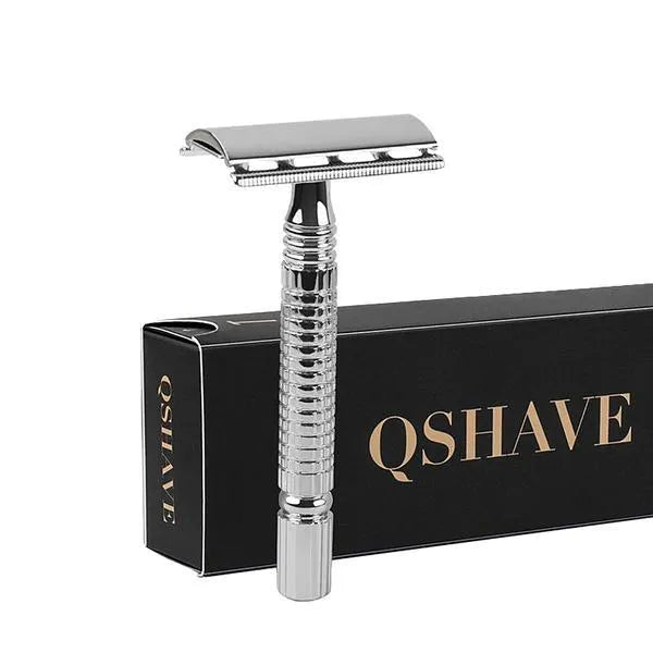 Superior Double Edged Safety Razor kit with handle, blade and storage box