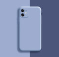 Silicone protective case for iPhone 11 series shown in one of seven solid colour options.
