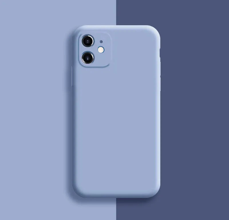 Silicone protective case for iPhone 11 series shown in one of seven solid colour options.