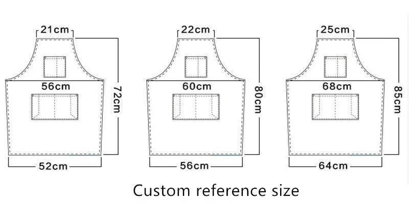 Oil wax canvas multi pocket bib apron with belt in black colour sleeveless waterproof work apron