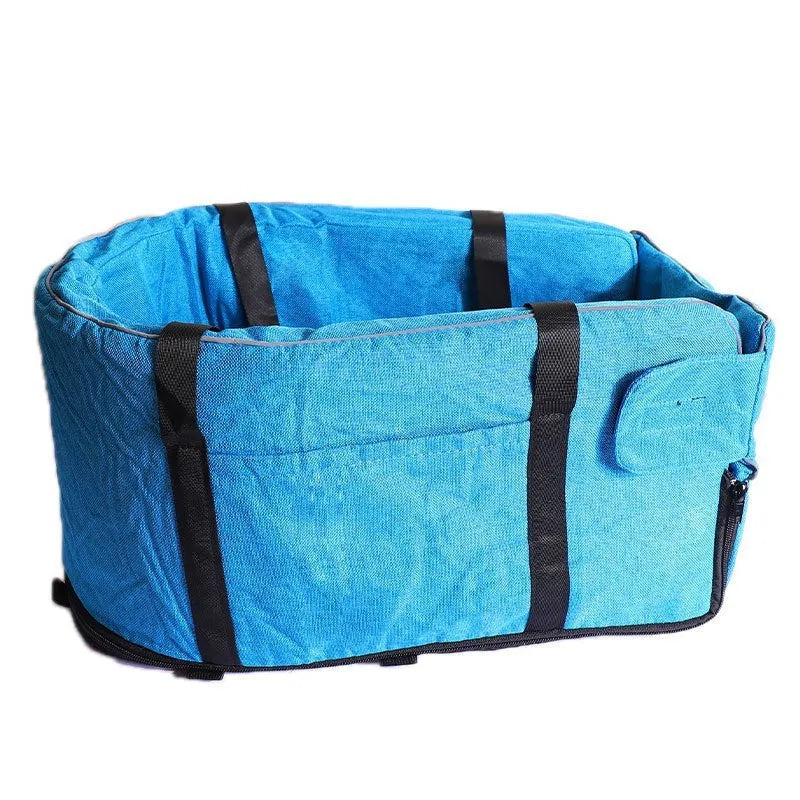 Outdoor cloth dog kennel in multiple colour options including grey, blue, red and grey mesh
