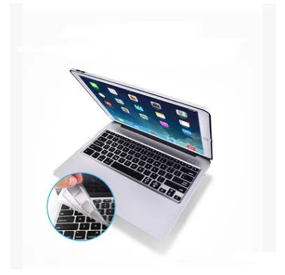 F07 full metal Bluetooth keyboard in silver, compatible with iPad Pro 12.9 inch, aluminium body, rechargeable battery