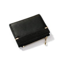 Multi card slot short zipper ladies wallet in PU leather, two-fold design, available in multiple colours