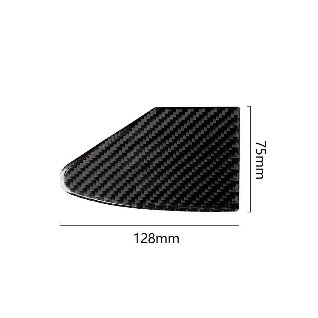 Carbon fibre USB charging port panel sticker with 3M adhesive backing for vehicle dashboard customisation