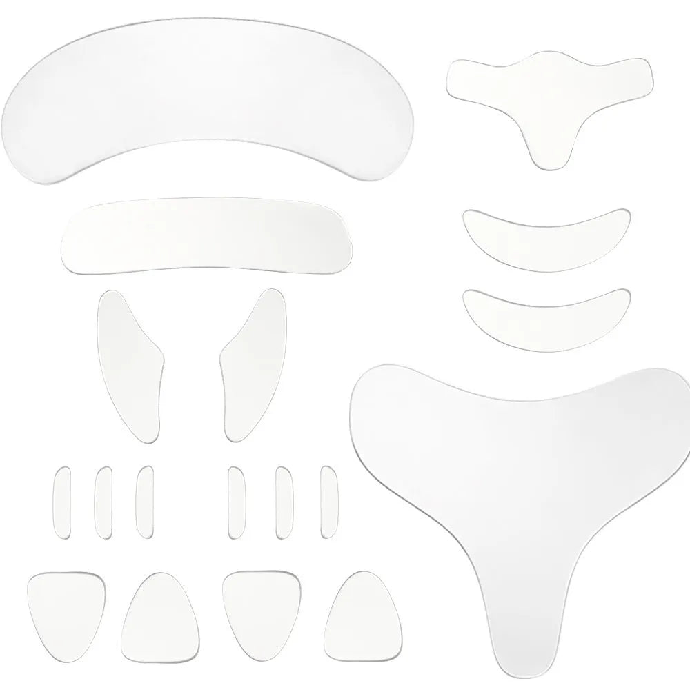 Reusable transparent beauty patch sticker for facial care – 18 pieces pack for face chest and neck