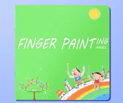 16cm non-toxic finger print mud inkpad kit with picture albums for children's educational crafts