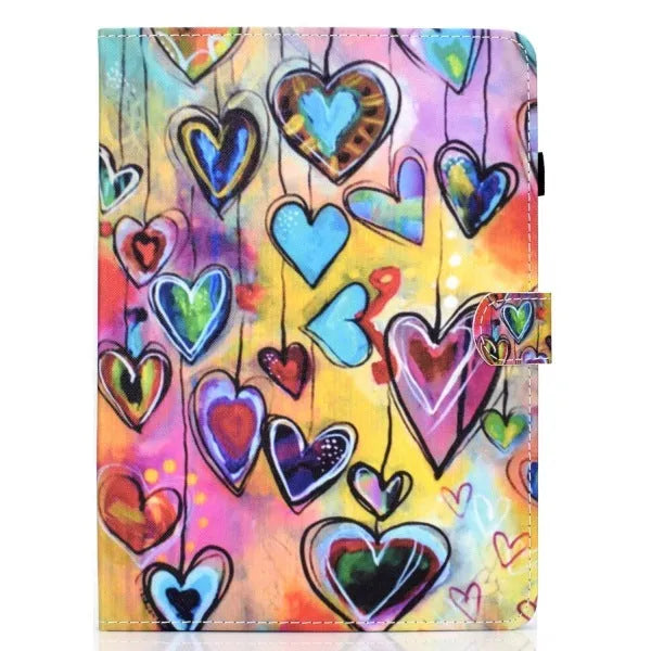 Painted leather case for iPad 10.2 in animal print design, available in multiple colours – PU material back cover