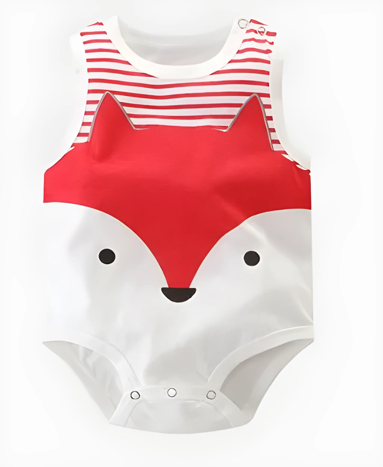 Newborn baby vest romper made from cotton in animal print designs
