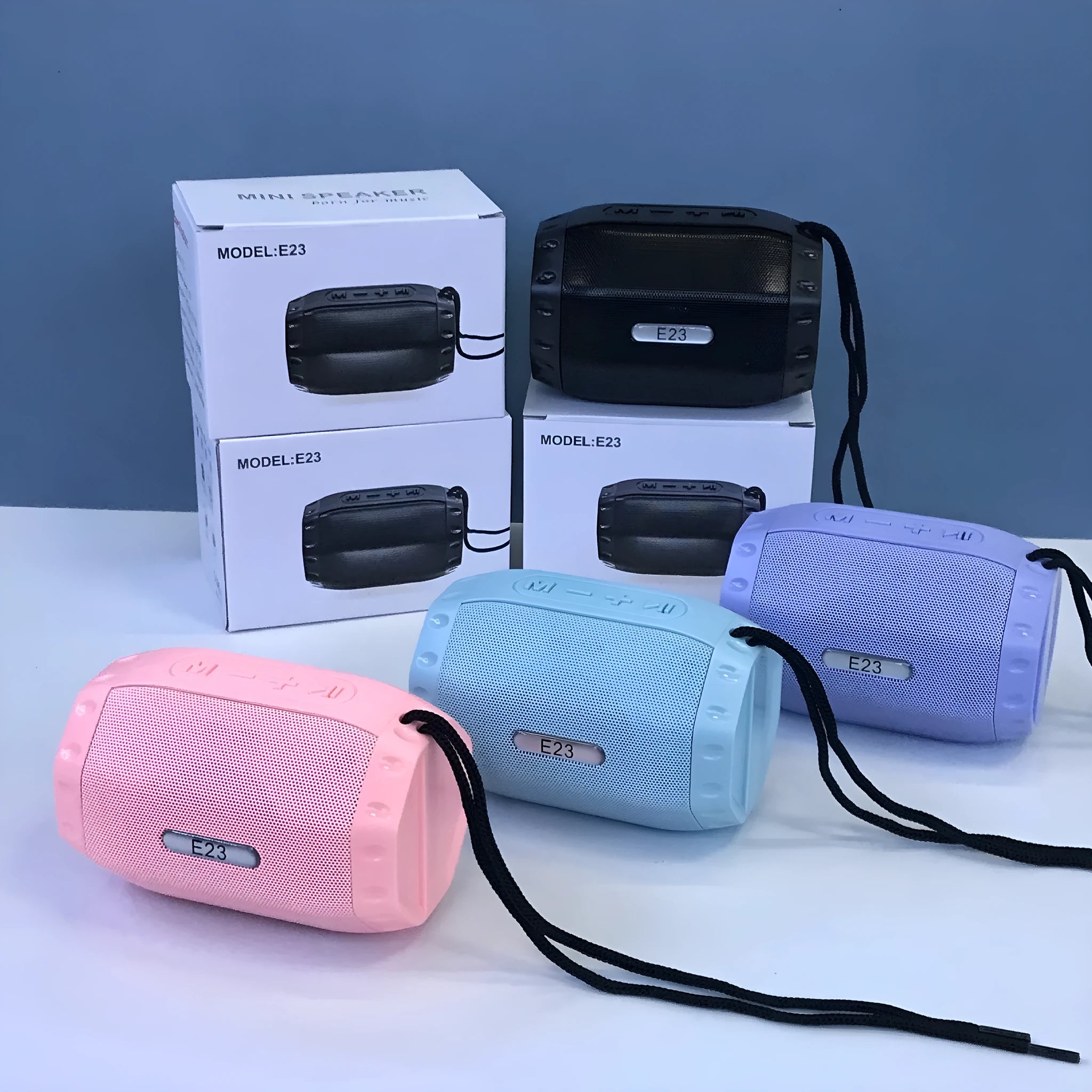 Wireless USB card small speaker in black, blue, pink, or purple colour with Bluetooth connectivity