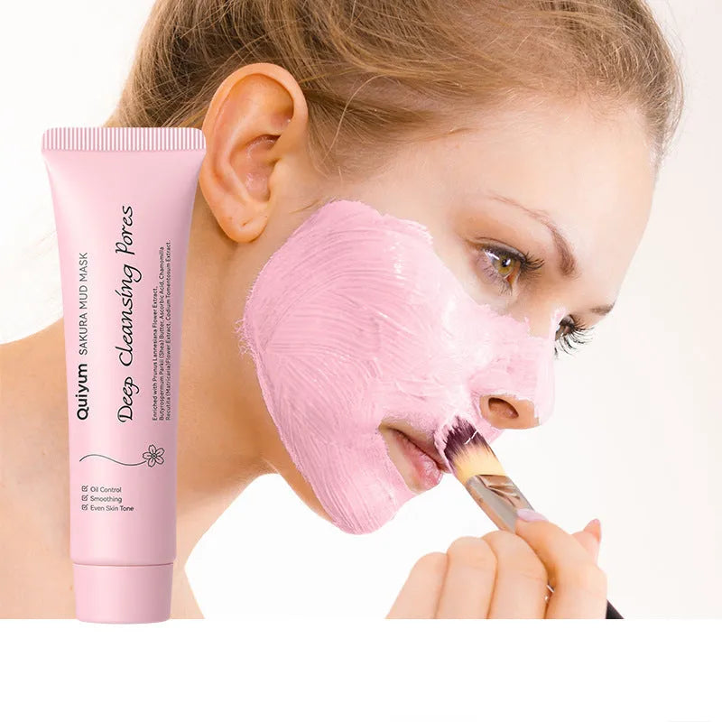 30g cherry blossom mud mask jar for cleansing, hydrating and moisturising facial treatment