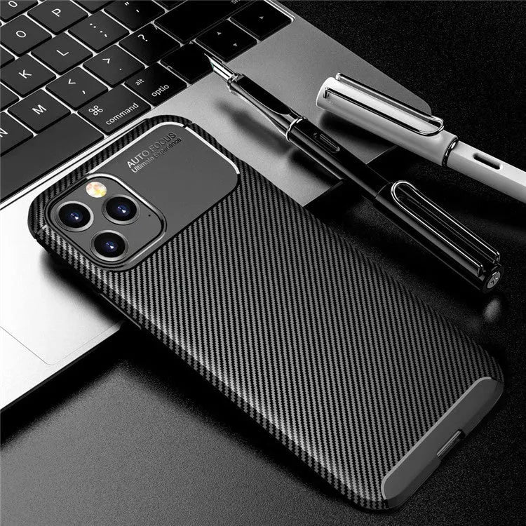 Black silicone iPhone case with simple design for business use