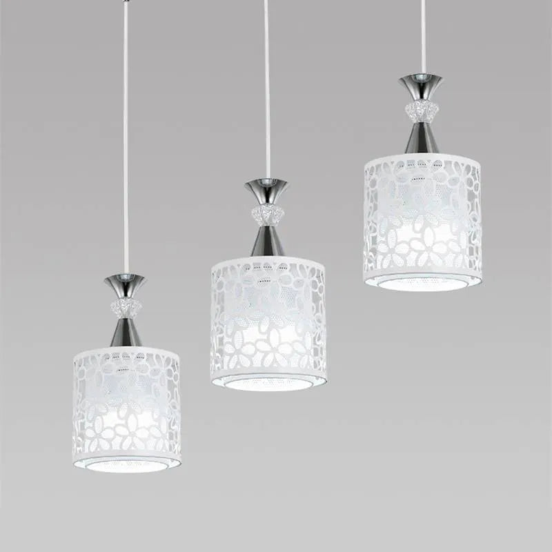 Single-head fishline pendant lamp with aluminium alloy shade and adjustable 1m suspension for restaurant task lighting