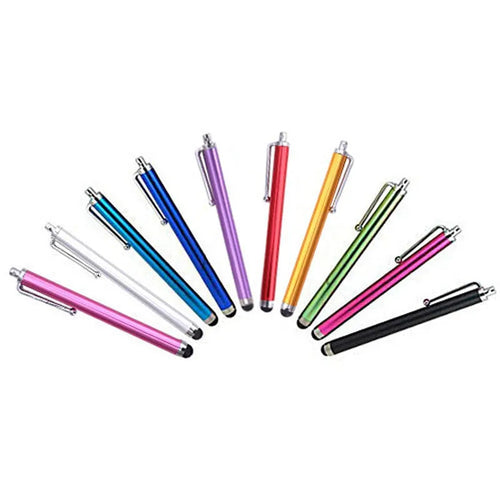 Universal capacitive touch pen stylus for smartphones and tablets in multiple colour options