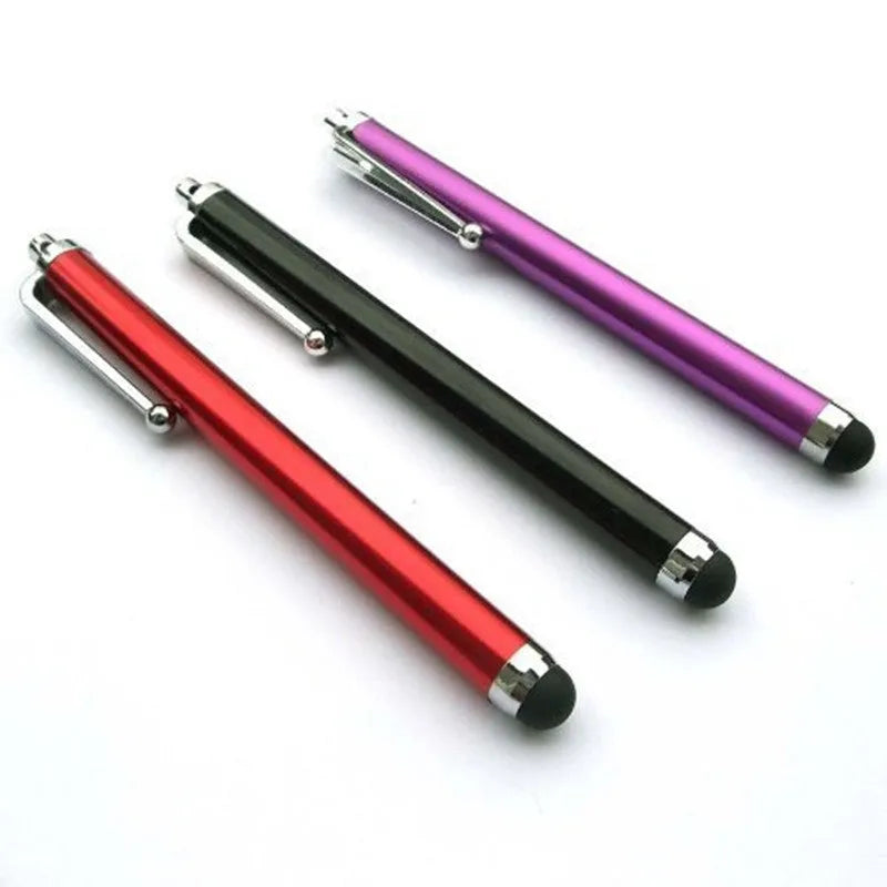 Universal capacitive touch pen stylus for smartphones and tablets in multiple colour options