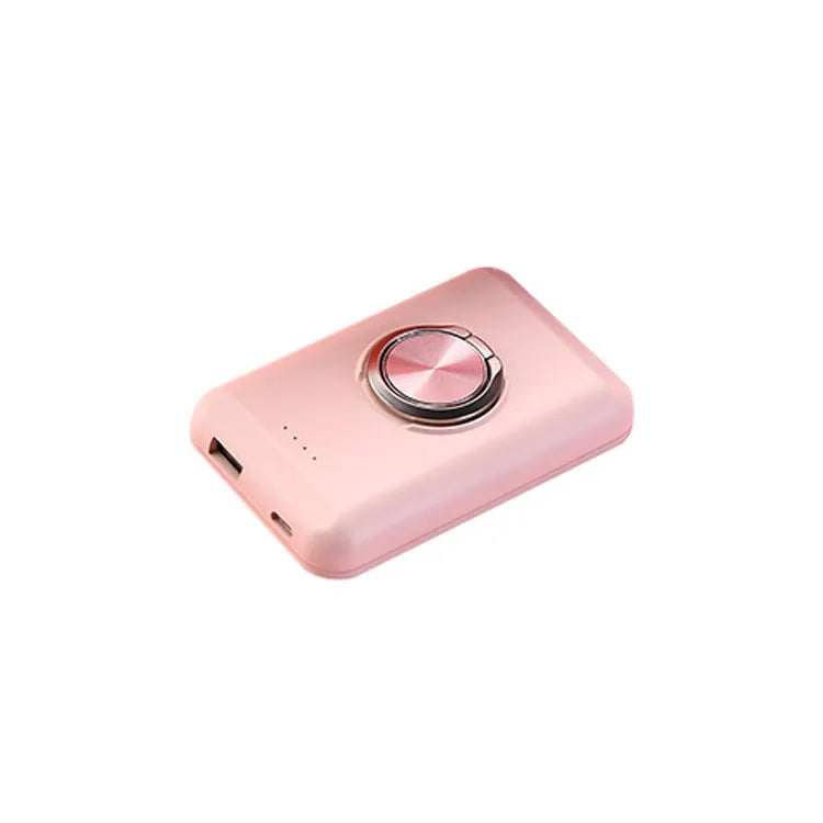 Ultra-thin magnetic clip power bank with 5000mAh capacity for Apple devices