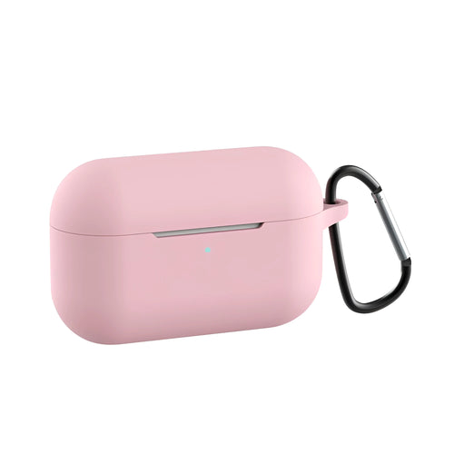 Blue silicone wallet-style protective cover for Apple AirPods Pro Bluetooth headphones